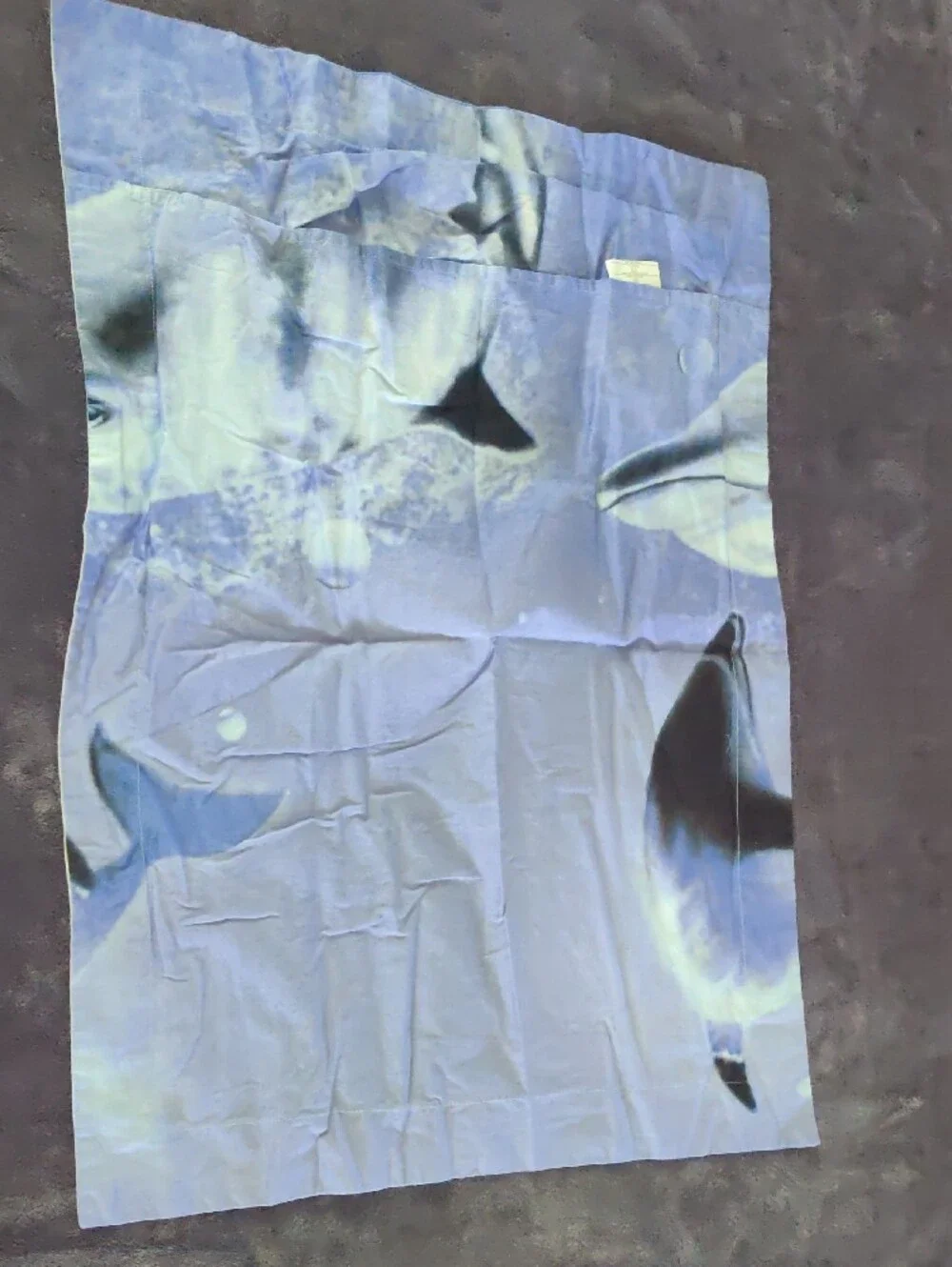 Arya Home Collection - Duvet Cover Dolphin Print Bed -  Blue, Purple and white
